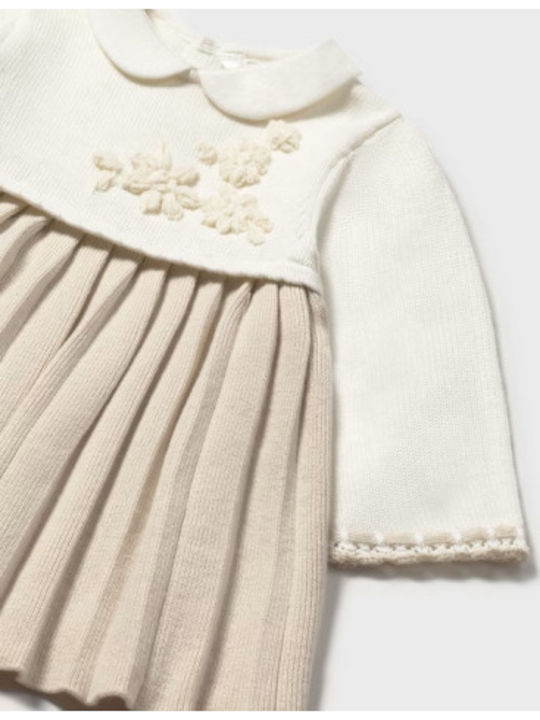 Mayoral Kinderkleid Knitted Ecru