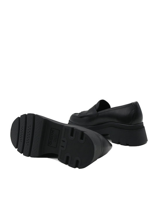 ILDE FEMME: Mocassins à semelle compensée - Noir