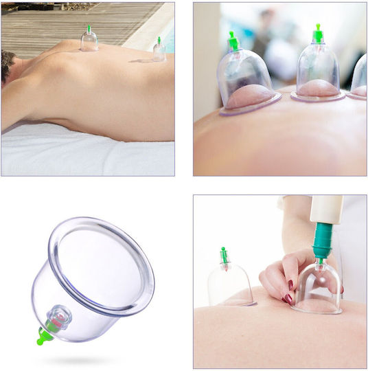 Chinesisches Vakuum Feuerlose Becher Set Pump Zellulitis Massage 12 Stück