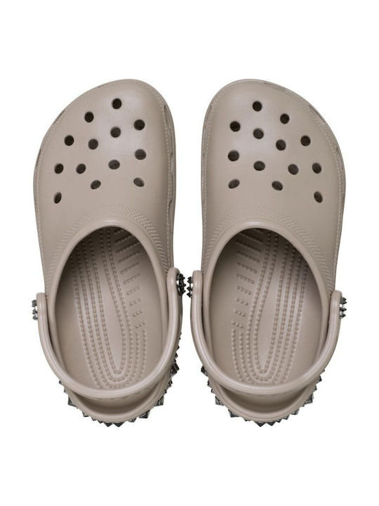 Crocs Classic Studded Saboti Pentru Femei Bej