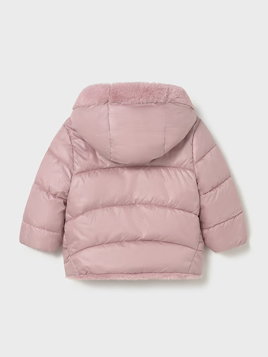 Kids' Fur with Hood Beige