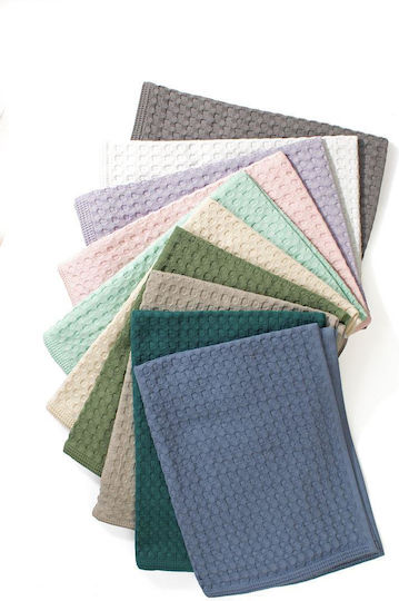 Dimcol Geschirrtuch aus 100% Baumwolle in Weiß Farbe 50x70cm
