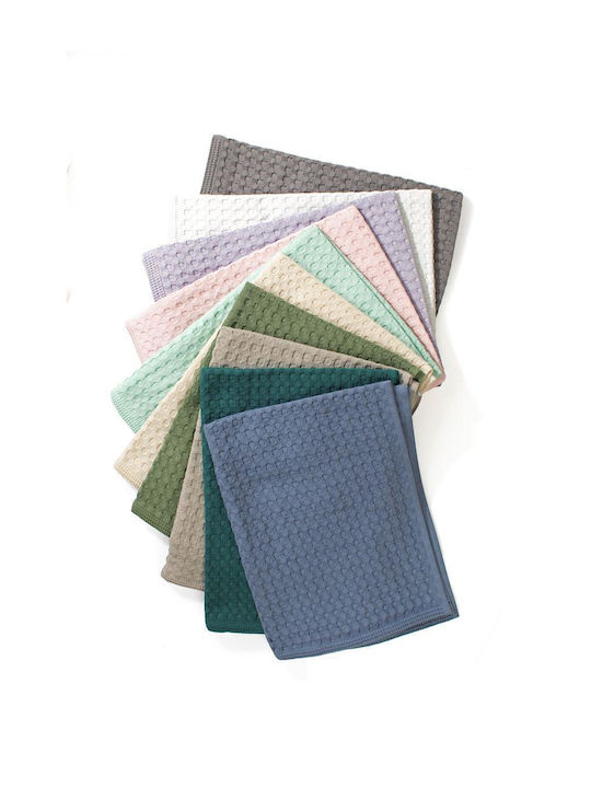 Dimcol Geschirrtuch aus 100% Baumwolle in Blau Farbe 50x70cm