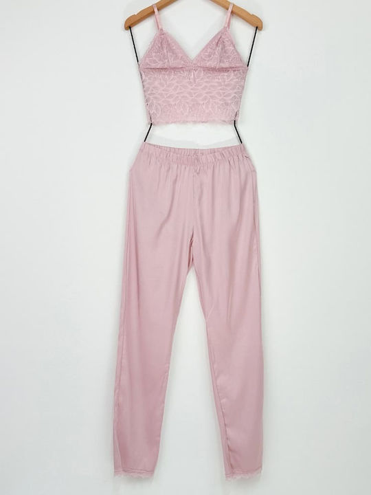 Fuanna Summer Women's Pyjama Set Pink