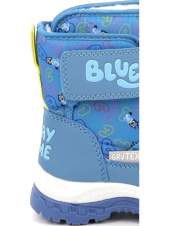Kids Snow Boots with Velcro Blue