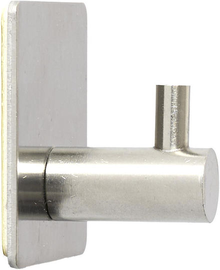 Je Cherche Une Idee Поставка за дрехи Баня Единичен 7x15см Inox Сив Je Cherche Une Idee Поставка за дрехи Баня Единичен 7x15см Inox Сив