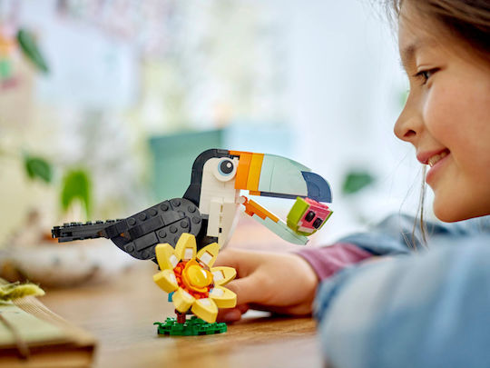 LEGO Creator 3-in-1 Wild Animals Tropical Toucan for Ages 7+ 225 Pieces