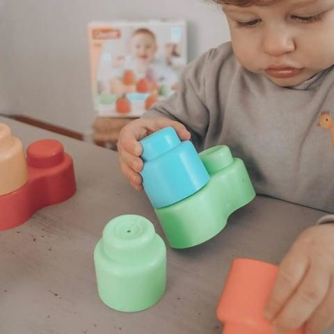 Quercetti Momy Soft Building Blocks for 6+ Months 24 Pieces