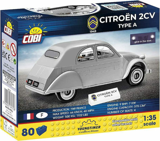 Cobi Τουβλάκια Citroen 2CV Type A 1949 για 6+ Ετών 80τμχ
