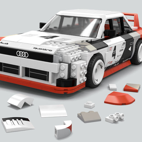 Mega Bloks Τουβλάκια Hot Wheels Audi 90 Quattro IMS για 18+ Ετών 973τμχ