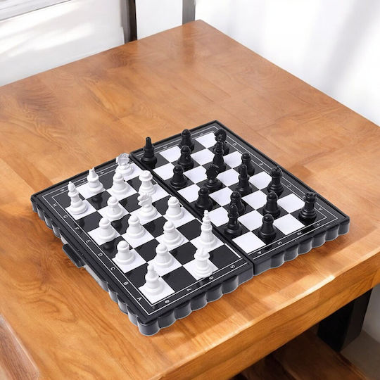 Magnetic Backgammon/Chess Wood 13.5x13.3cm