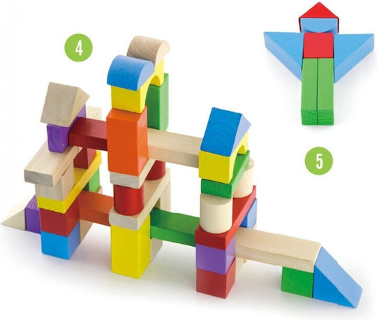 New Classic Toys Cuburi De Construit Colorate Pentru 1.5+ Ani 100 Bucăți
