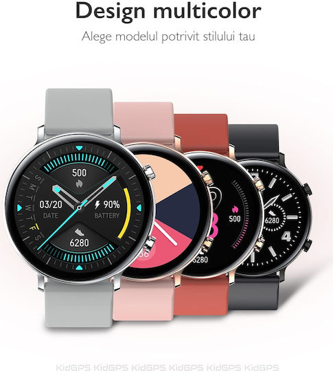 Colecția de Smartwatch-uri W33 Idealstore Ecran Tactil Ips Bluetooth Notificări Twitter Mesaje Facebook Skype Whatsapp Monitorizare Ritm Cardiac Ecg Pedometrul Distanță Calorii Ip 68 Negru