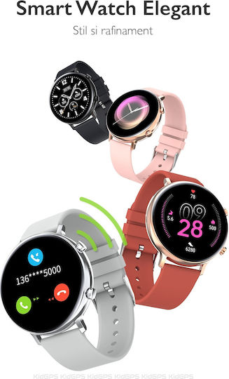 Colecția de Smartwatch-uri W33 Idealstore Ecran Tactil Ips Bluetooth Notificări Twitter Mesaje Facebook Skype Whatsapp Monitorizare Ritm Cardiac Ecg Pedometrul Distanță Calorii Ip 68 Negru