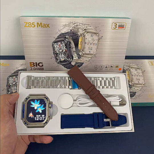 Z85 Max Smartwatch με Παλμογράφο (Μπλε)