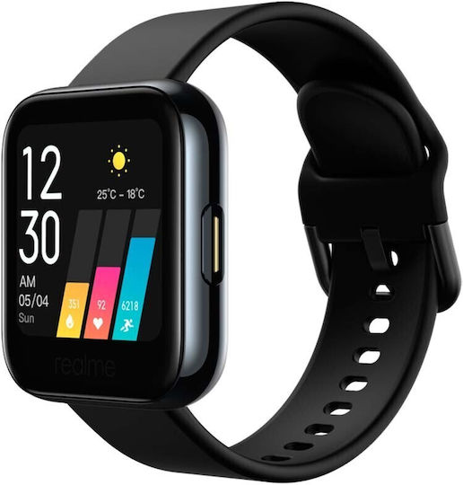 Ceas inteligent Dt Max Idealstore Ecran tactil IPS Notificări apeluri și mesaje Vibrații Monitorizare ritm cardiac EKG Tensiune arterială Oxigen în sânge IP 68 Pedometrul Negru Silicon Culoare