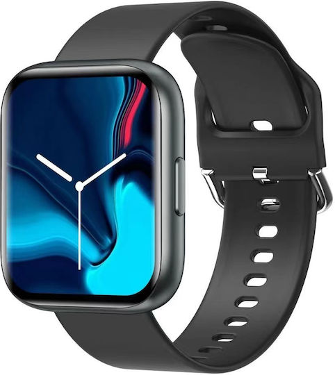 Times Collection Smartwatch Idealstore 1.55 Inch Touch Screen Bluetooth Call Answering Message Social Media Notifications Sleep Monitoring Blood Pressure Multi-sport Android-iOS Black Edition Includes 2 Bands