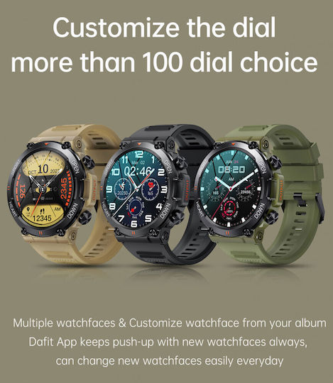 Discoverwatch Smartwatch Idealstore 1.43 Inch Hd Amoled Display Call Answering Function Built-in Speaker Microphone Facebook Whatsapp Instagram Notifications Ai Voice Blood Pressure Stopwatch Pedometer Green