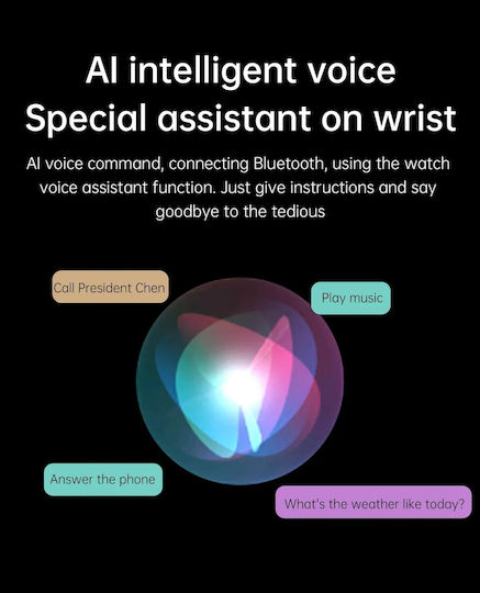 Smartwatch New Style Collection Idealstore 1.43 Inch HD AMOLED Display Bluetooth Call Message Reception NFC Heart Rate Sleep Monitoring Voice Assistant Built-In Speaker Microphone IP67 Android-iOS Long Battery Silver Metal