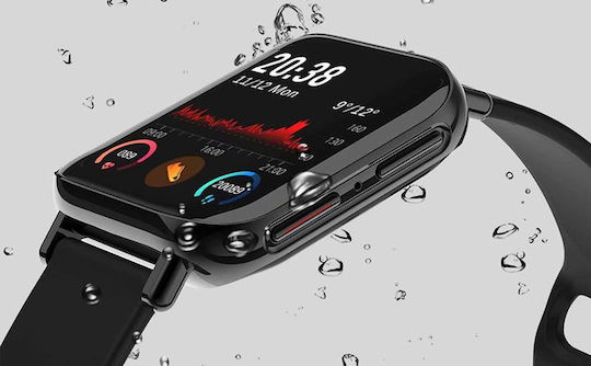 Smartwatch Qwath Idealstore Incoming Call Function Sleep Monitor Heart Rate Monitor Blood Pressure Fitness Tracker 1.54 Inch Tft Screen Ip67 Waterproof Compatible Ios Android Black