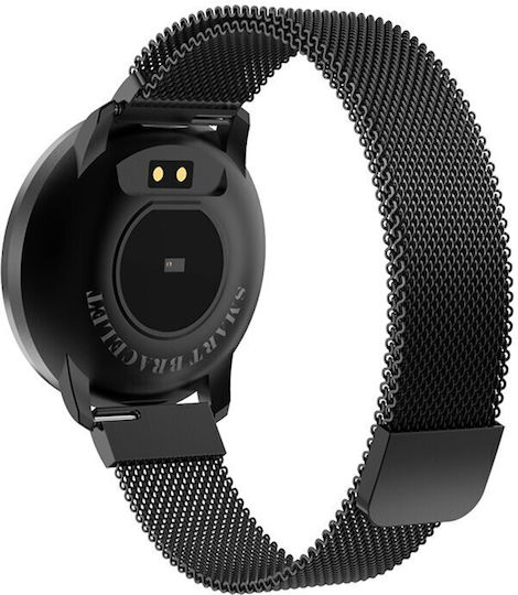 Brățară Fitness Smartwatch Ecran Complet 68 Brățară Metalică Magnetică Monitorizare Ritm Cardiac Monitorizare Somn Tensiune Arterială Apeluri Notificări Facebook Sms Rezistent la Apă Ip67 Ecran Tactil Complet 1.23 Negru