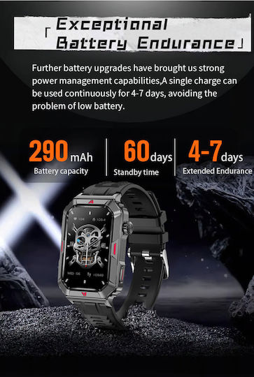 Dynamic Evolution Smartwatch Idealstore 1.57 Inch Color Lcd Screen Heart Rate Monitoring Blood Pressure Multi-sport Weather Fitness Tracker Female Function Life Waterproof Notifications Bluetooth Call Android Ios Music Control