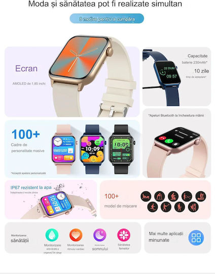 ZFit Smartwatch mit Pulsmesser (Schwarz)