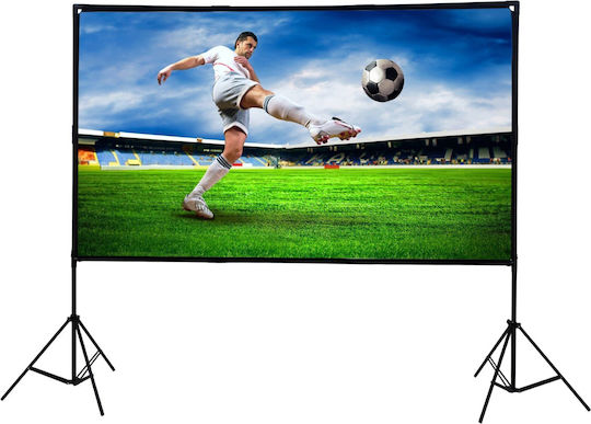 Extralink Οθόνη Προβολής Projector Δαπέδου με Λόγο Εικόνας 16:9 186x105cm / 84"