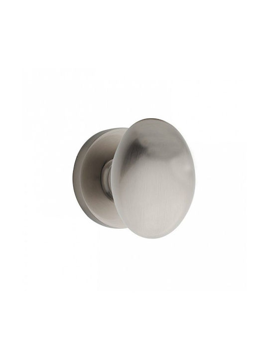 Zogometal Lever Front Door with Rosette Right with Rosette Nickel