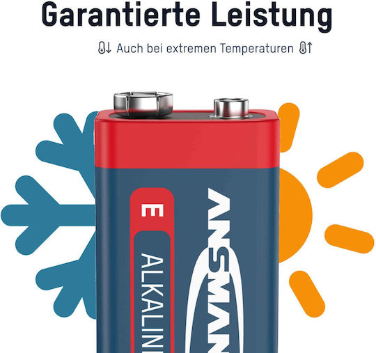 Ansmann Alkaline Batterien 9V 2Stück 5015591
