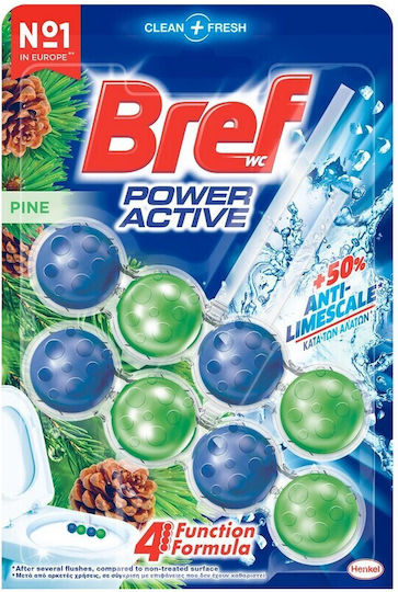 Bref Power Active Block Λεκάνης με Άρωμα Pine 2x50gr