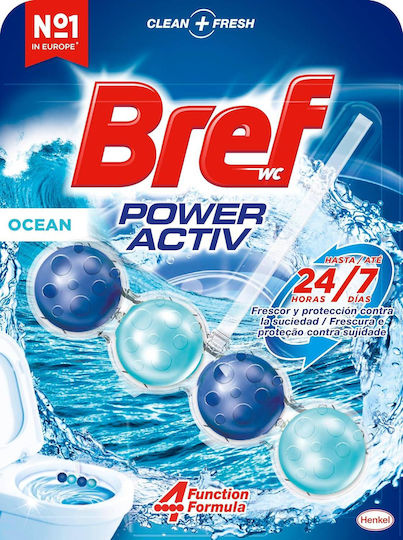 Bref Power Activ Block Λεκάνης με Άρωμα Ocean 4x50gr