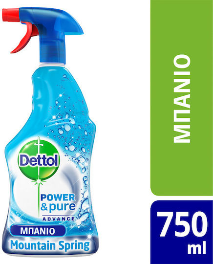 Dettol Power & Pure Καθαριστικό Spray Μπάνιου με Άρωμα Φρεσκάδας 750ml