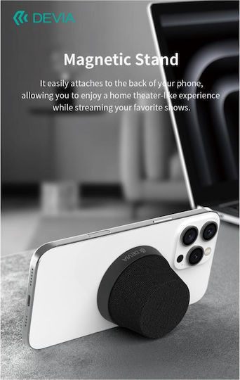 Devia Sound Lite3 Ηχείο Bluetooth 5W με Διάρκεια Μπαταρίας έως 5 ώρες Μαύρο