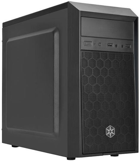Silverstone Precision PS16 Midi Tower Κουτί Υπολογιστή Μαύρο