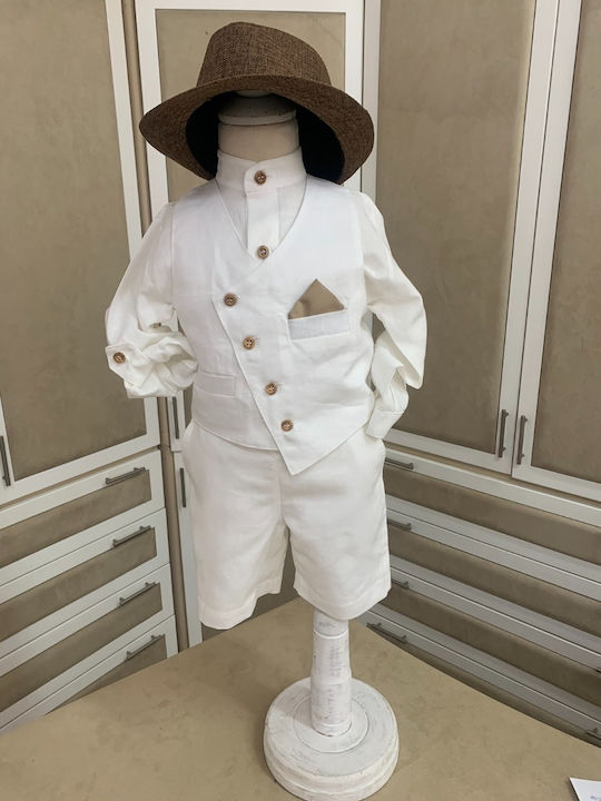 Nst Nastasia Costum De Botez Pentru Băiat Ambroise Normandy Ecru