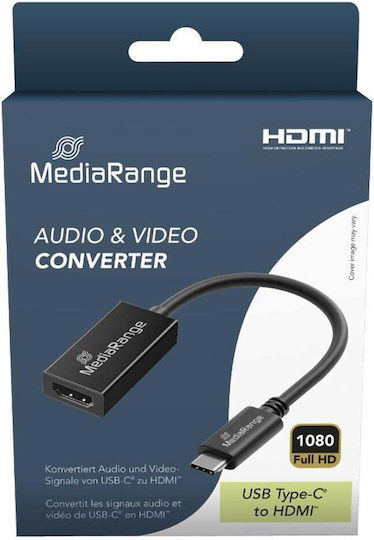 MediaRange Konverter USB-C männlich zu HDMI weiblich 1Stück MRCS234