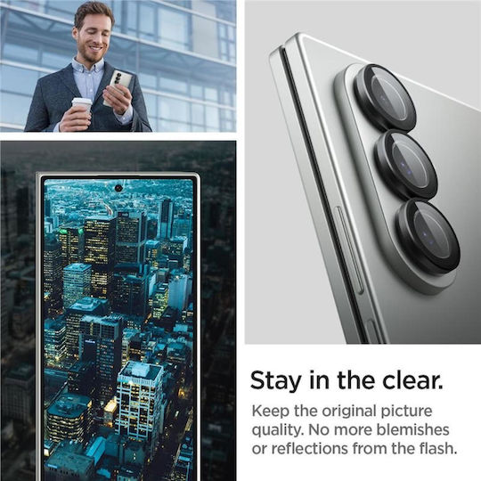 Spigen Optik Pro Hd Glas.tr ”ez Fit” Camera Protector 2-pack Galaxy Z Fold 7 Black