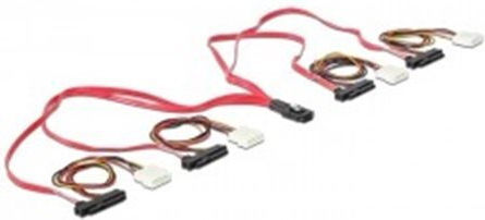 DeLock Mini SAS to SAS Cable 50cm Red (83059)