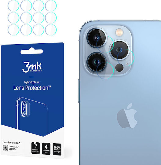 3MK Lens Protection 4τμχ Camera Protection Tempered Glass Transparent for the iPhone 13 Pro / 13 Pro Max