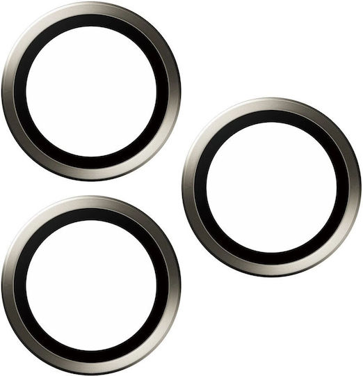 PanzerGlass Hoops Προστασία Κάμερας Μεταλλικό Πλαίσιο Μαύρο για το iPhone 15 / 15 Plus