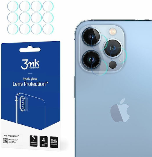 3MK Lens Protection 4τμχ Προστασία Κάμερας Tempered Glass Διάφανο για το iPhone 13 Pro / 13 Pro Max