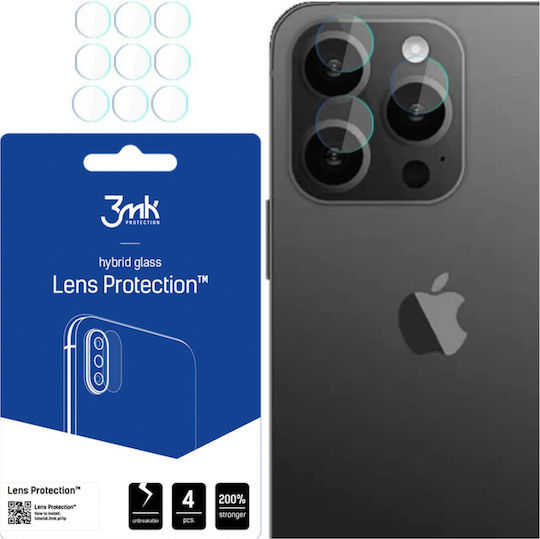 3MK Iphone Camera Protection Tempered Glass Transparent for the iPhone 15 Pro Max