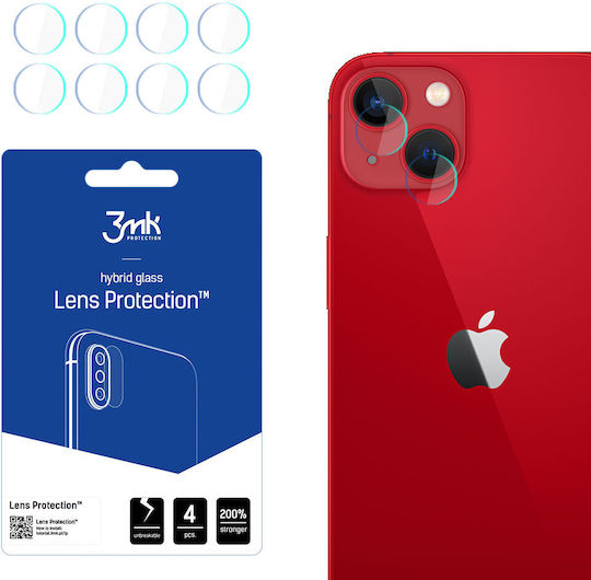 3MK Lens Protection 4τμχ Προστασία Κάμερας Tempered Glass Διάφανο για το iPhone 13 / 13 mini