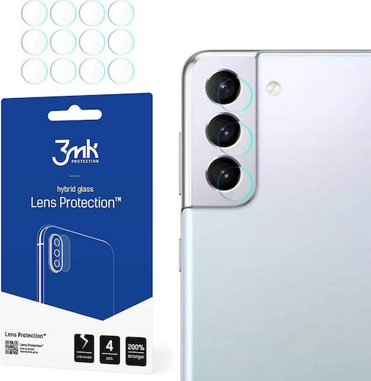 3MK Lens Flexible Glass Προστασία Κάμερας Tempered Glass Διάφανο για το Galaxy S21+ 5G