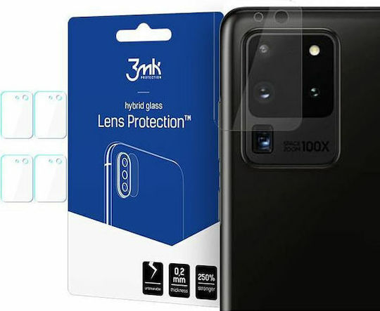 3MK Lens Kameraschutz Gehärtetes Glas Transparent für das Galaxy S20+