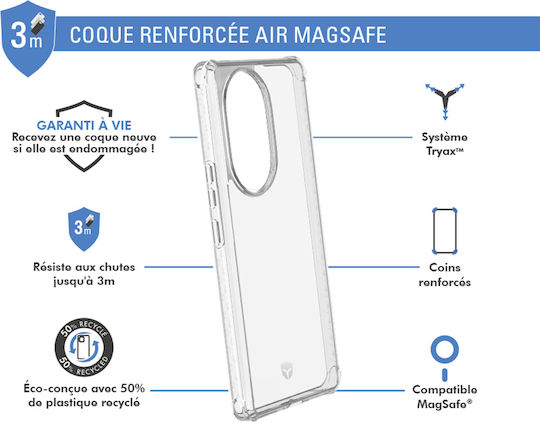 Force Case Shell Honor 200 Pro Air Reinforced Tryax 3m System Transparent