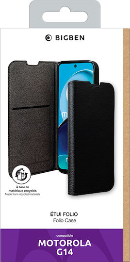 Bigben Case Motorola Moto G14 Folio Wallet Holder Function Black