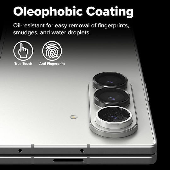 Ringke Frame Protector Camera Protection Tempered Glass Black for the Galaxy Z Fold 7