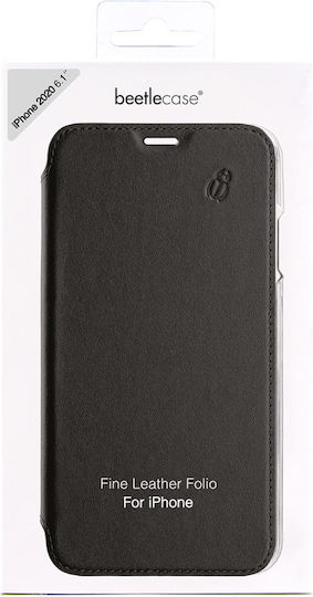 Beetlecase Folio Case Iphone 12 Iphone 12 Pro Premium Leather Crystal Back Black